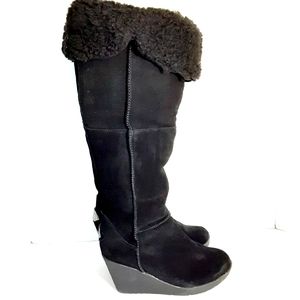 Bearpaw Suede Highland Suede Fold-Over BootSZ 8